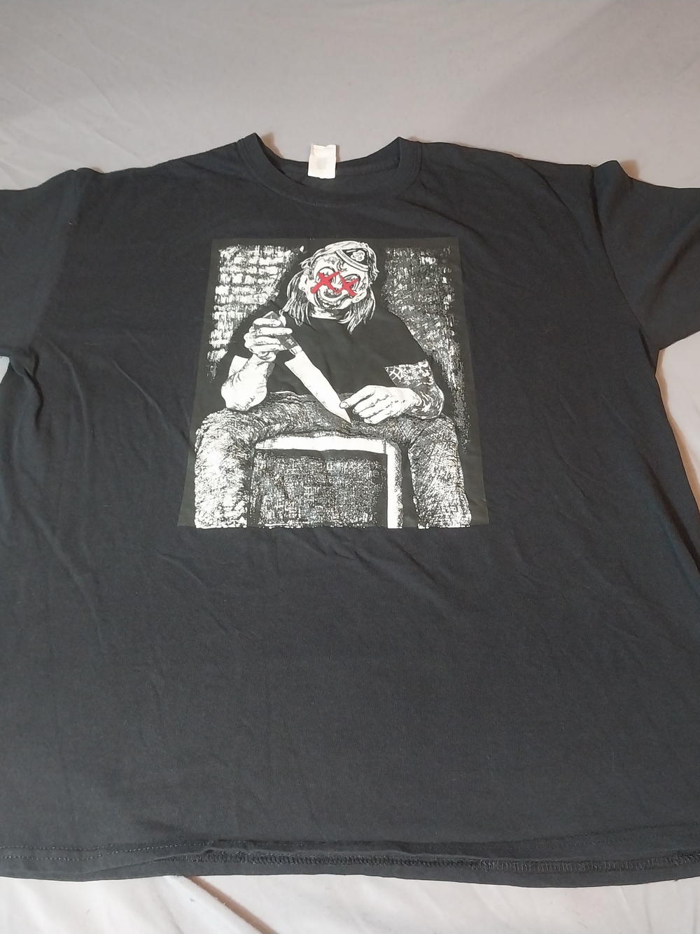 Gildan Heavy Cotton Horror Clown Graphic T-Shirt #448